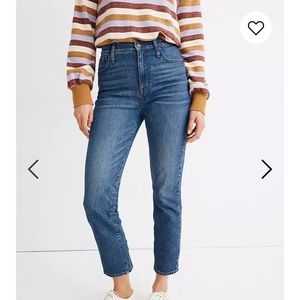 Madewell classic straight jeans in coldbrook wash